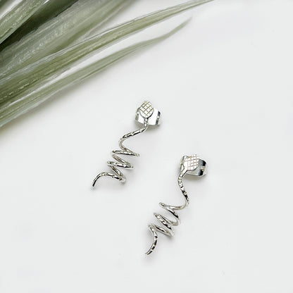 Snake Silver earrings