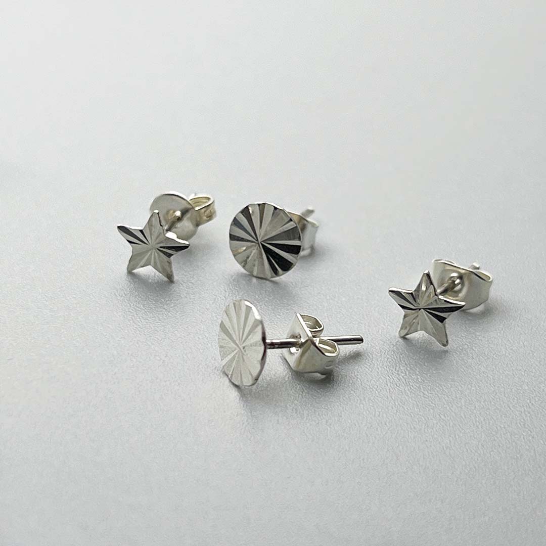 925 sterling silver tiny studs women's