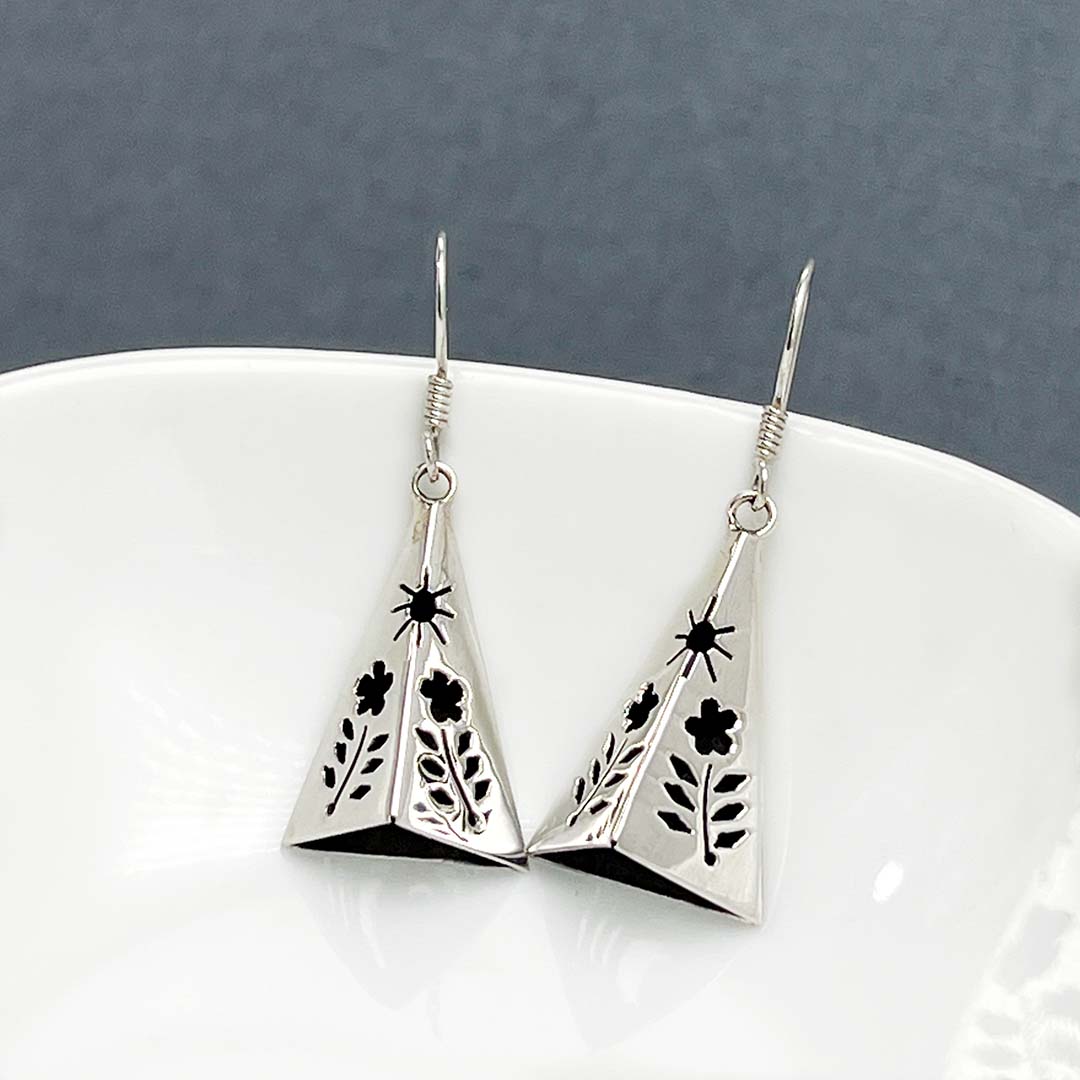 Mexican silver earrings women's