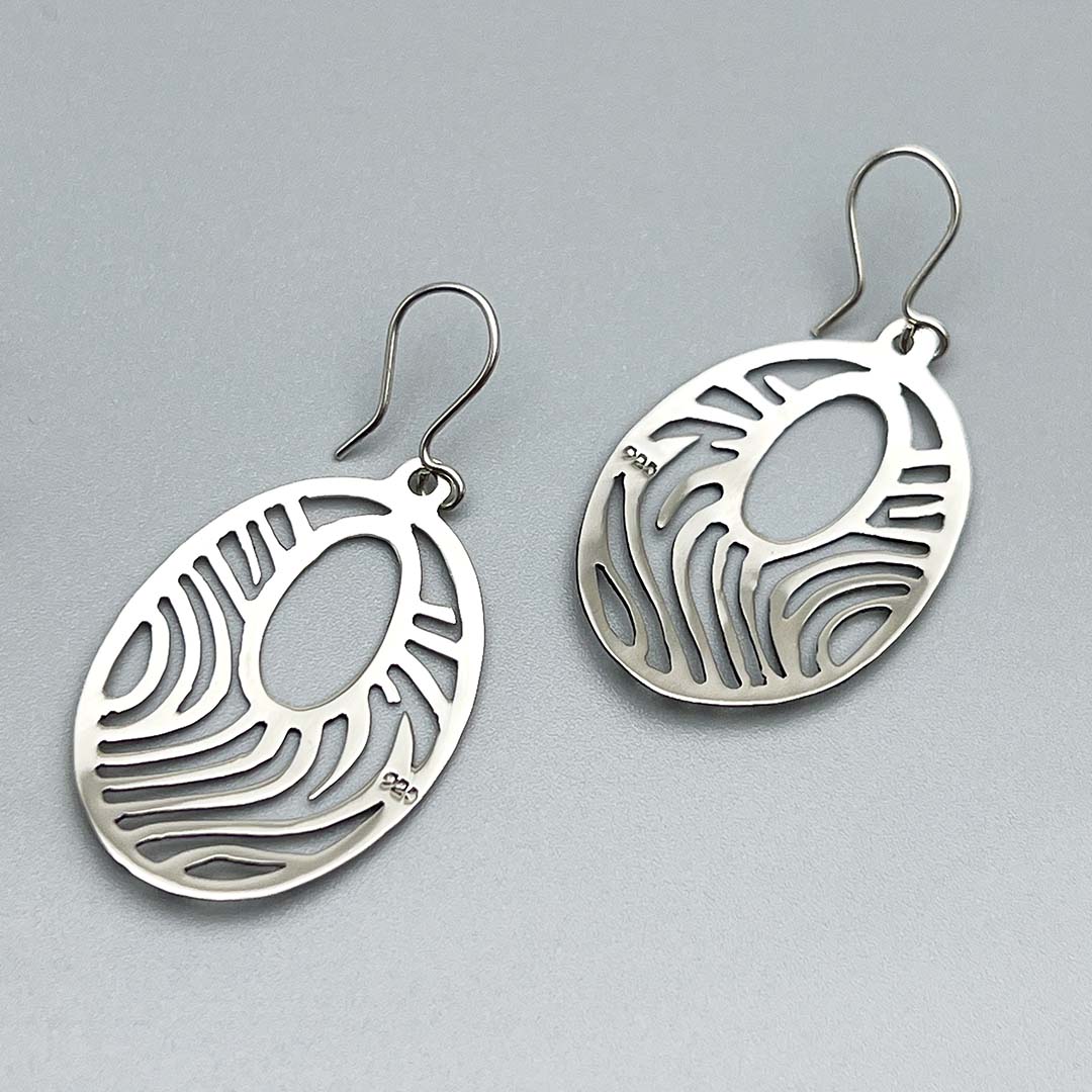 Mexican silver earrings women's